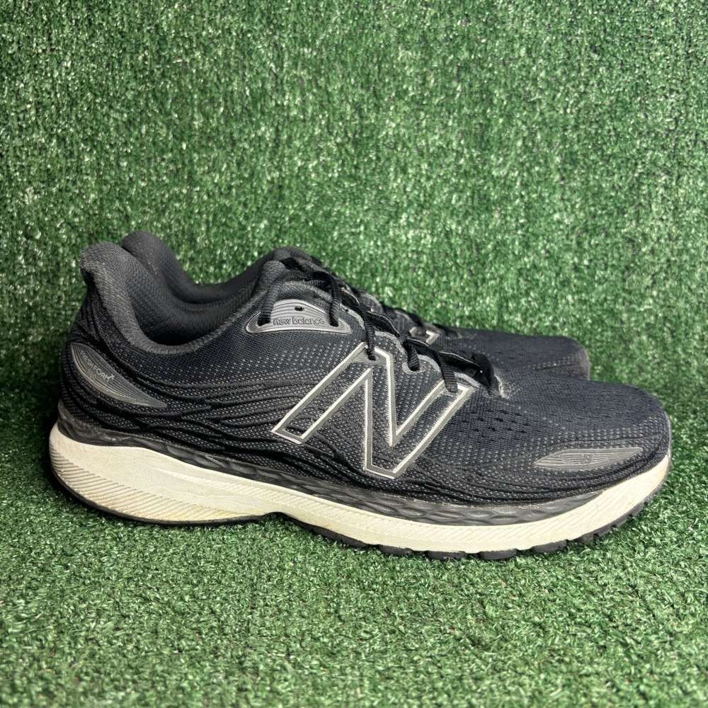 New Balance Fresh Foam X 860 v12 Athletic Running Shoes Black White Mens 12.5 D‎